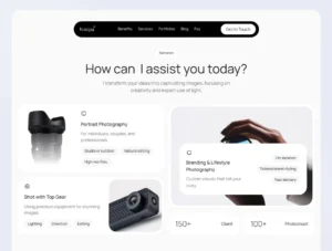 Neopha Photography Template - ux design