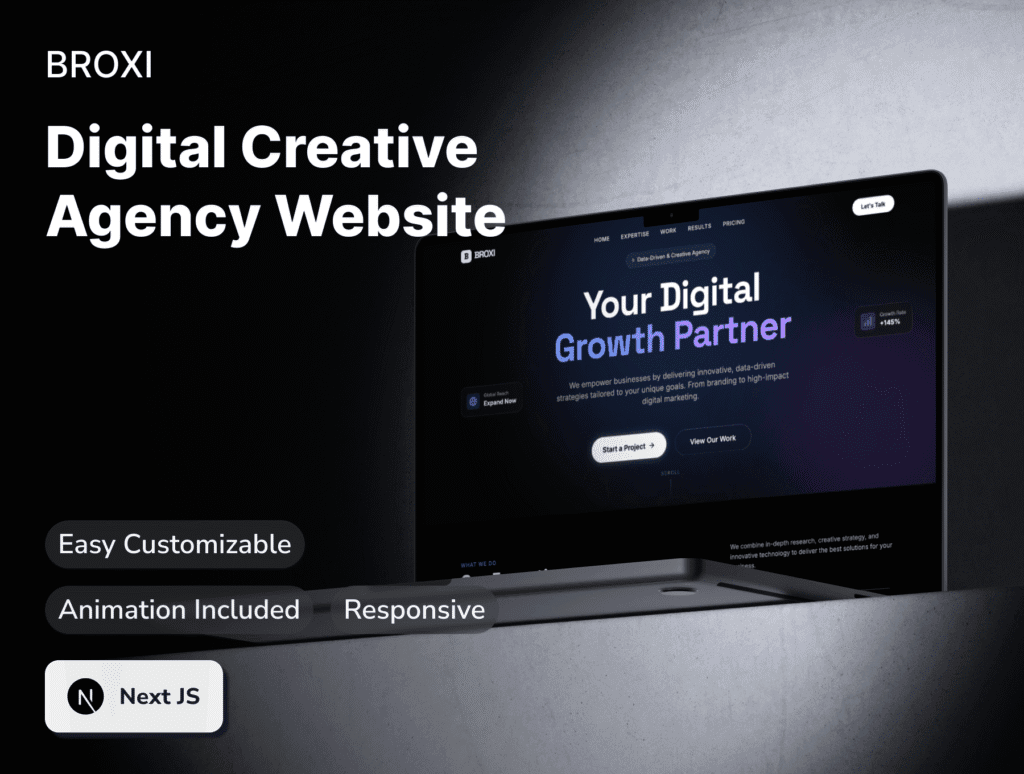 BROZI - Digital Creative Agency Website React Template