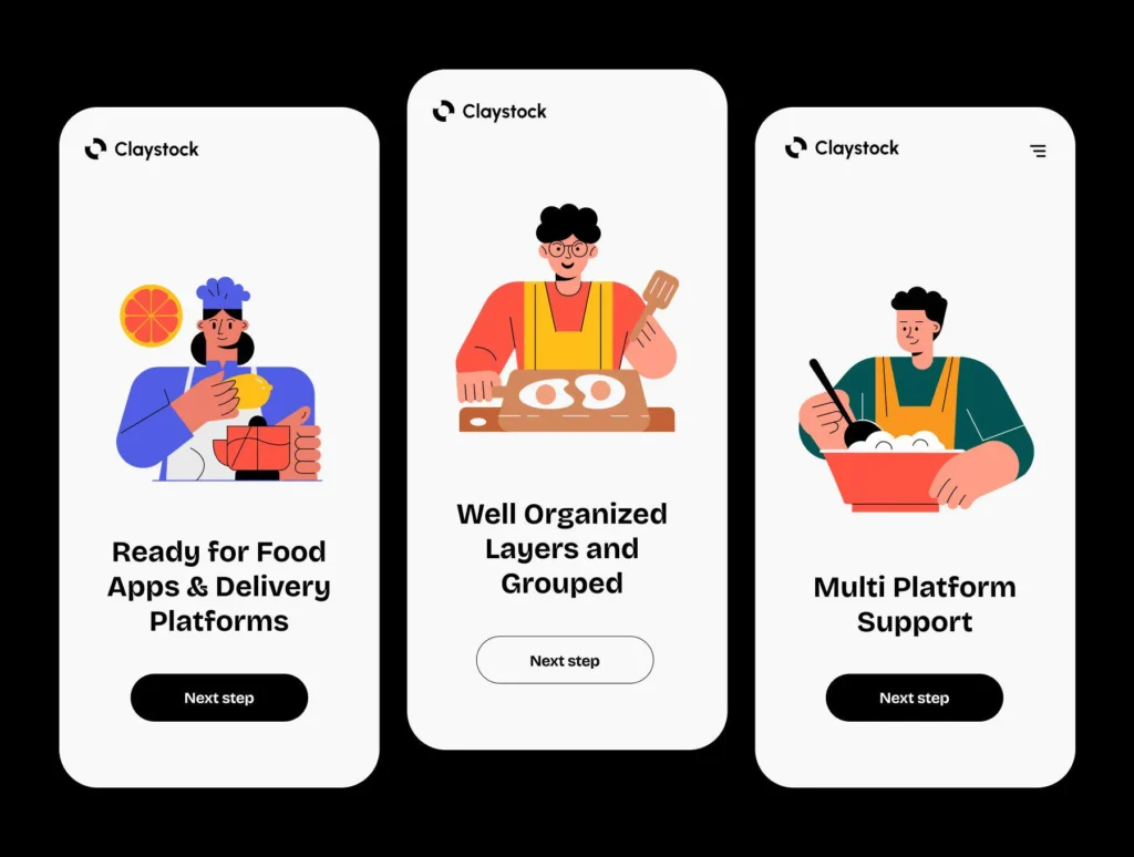 Cooking Illustration Art Set