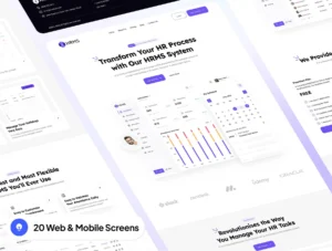 HRMS - SaaS HRMS Management Website Framer Template | Lifetime Access & Updates | Unlimited Access | Top Quality Framer Design