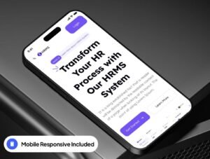 HRMS - SaaS HRMS Management Website Framer Template | Lifetime Access & Updates | Unlimited Access | Top Quality Framer Design