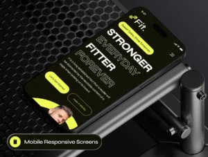 Fit Fitness Workout Website Framer Template | Lifetime Access | Unlimited Sites