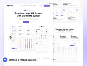 HRMS - SaaS HRMS Management Website Framer Template | Lifetime Access & Updates | Unlimited Access | Top Quality Framer Design