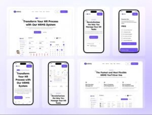 HRMS - SaaS HRMS Management Website Framer Template | Lifetime Access & Updates | Unlimited Access | Top Quality Framer Design