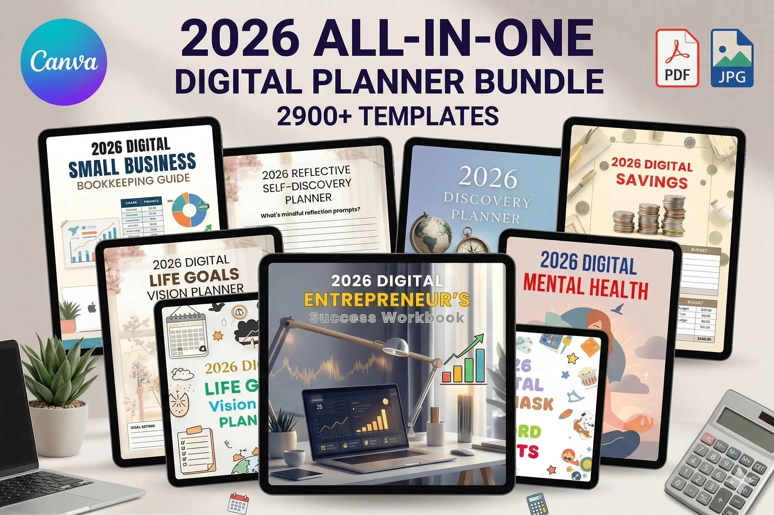 2026 All-in-One Digital Planner Bundle