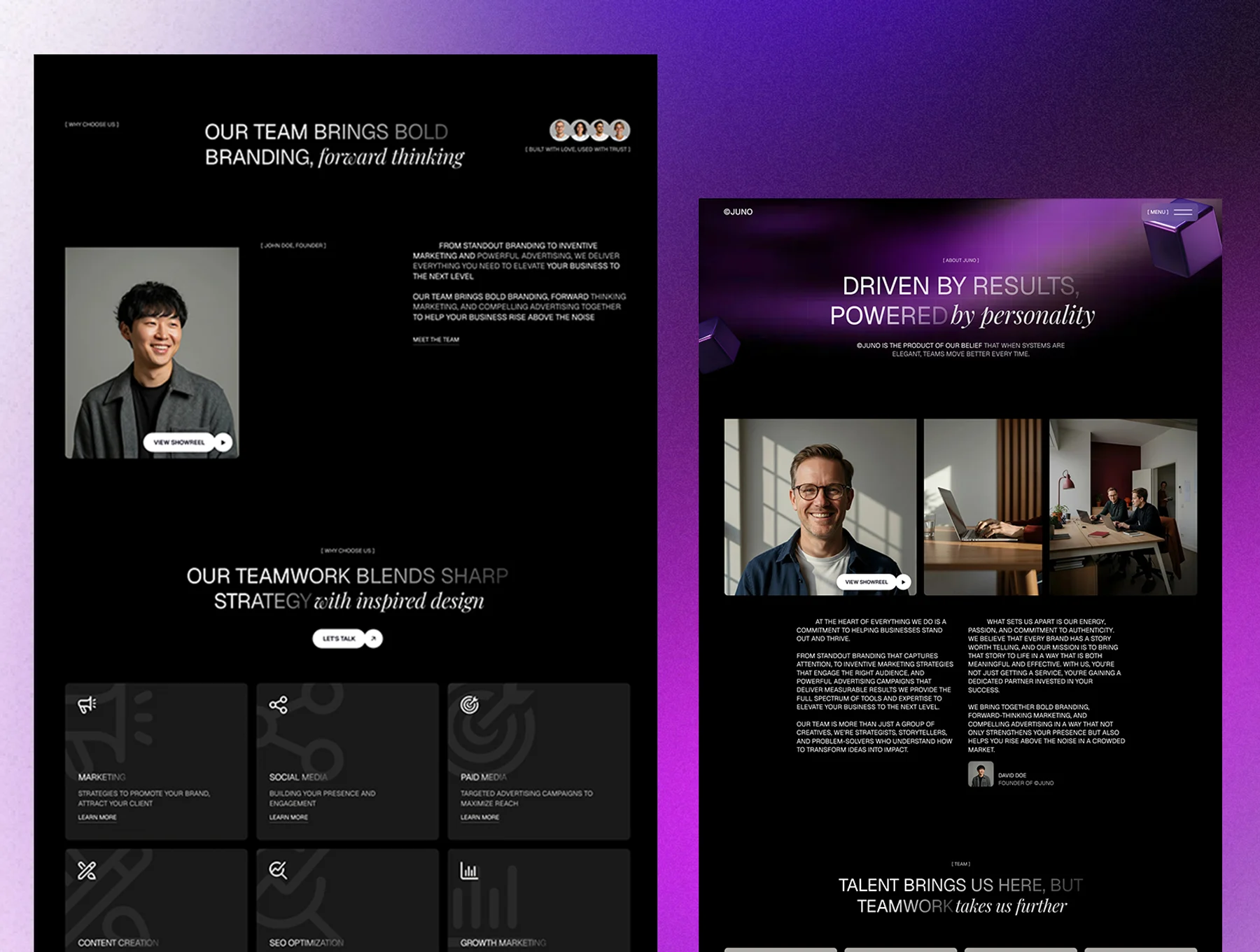 Junno - Webflow and Framer Template