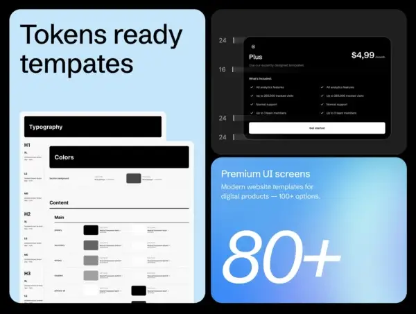 Finntech Website Templates | Premium Fintech Figma Website Templates & Modular UI Kit