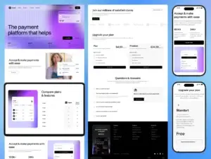Finntech Website Templates | Premium Fintech Figma Website Templates & Modular UI Kit
