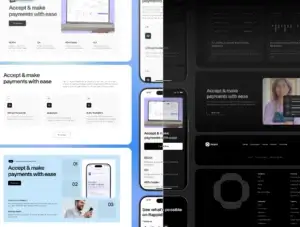 Finntech Website Templates | Premium Fintech Figma Website Templates & Modular UI Kit