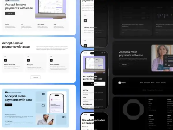 Finntech Website Templates | Premium Fintech Figma Website Templates & Modular UI Kit