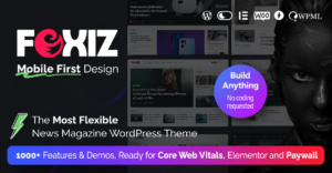 Foxiz – WordPress Newspaper, News & Magazine Theme