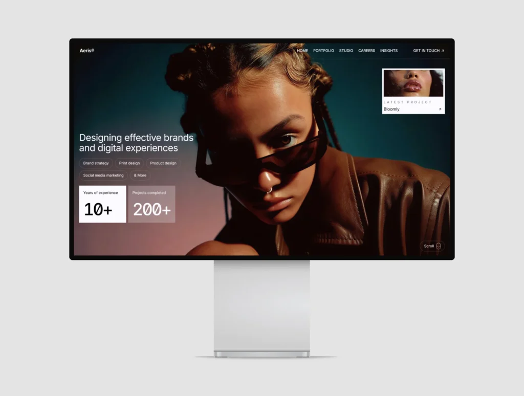 Aeris — Portfolio Framer template