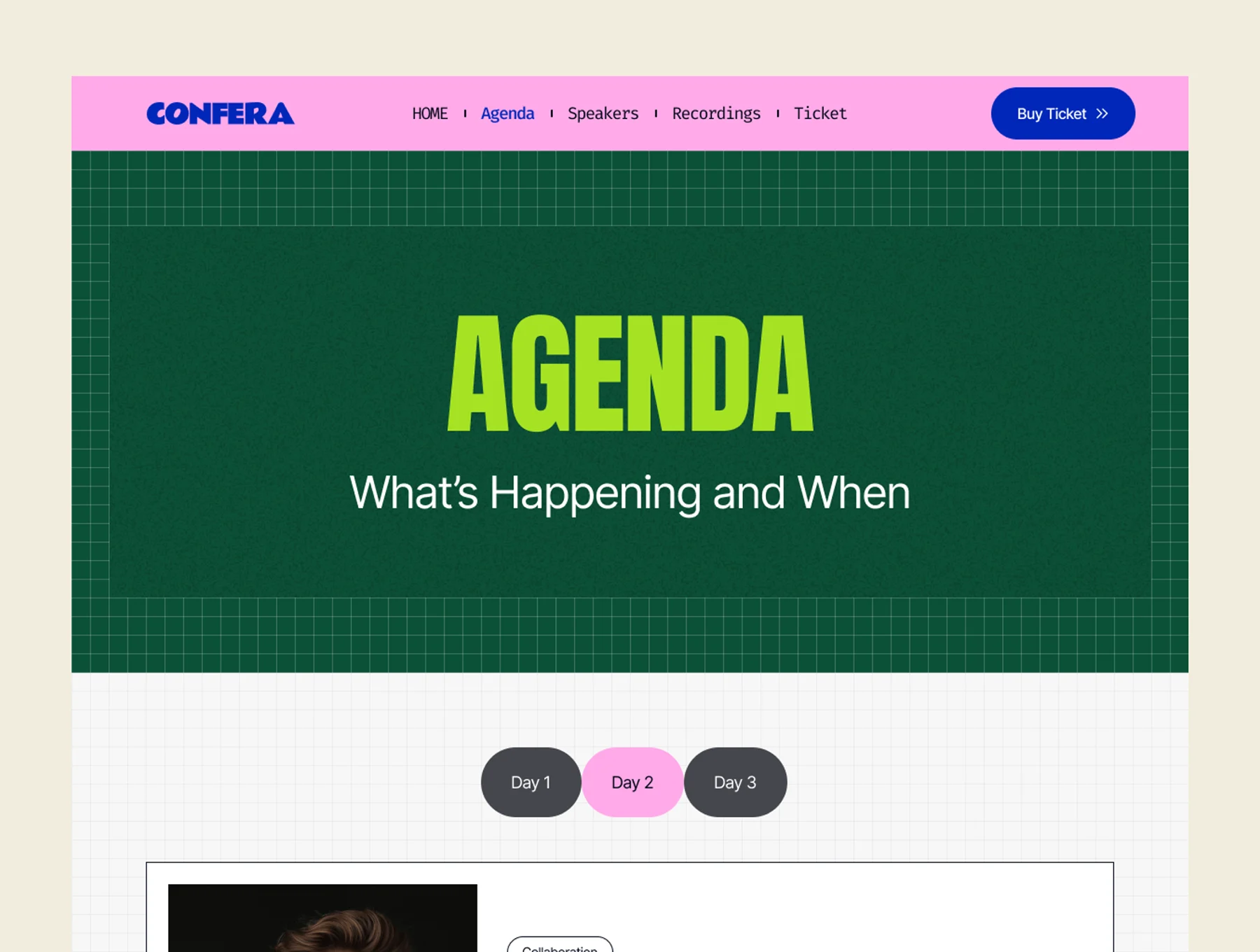 Event & Conference Framer