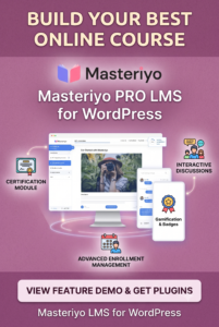Masteriyo Pro LMS for WordPress – Advanced Online Course Builder Plugin