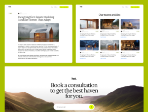 Hut — Luxury Modular Living Framer Template Design
