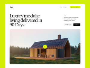 Hut — Luxury Modular Living Framer Template Design