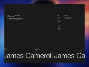 James Cameroll - Cinematography Portfolio