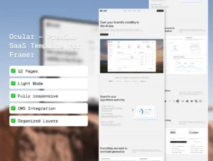 Ocular — Premium SaaS Template for Framer
