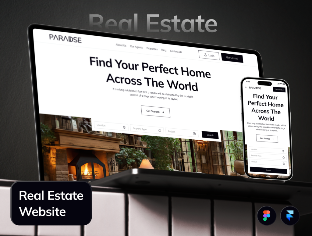Paradise - Real Estate Website Framer Template