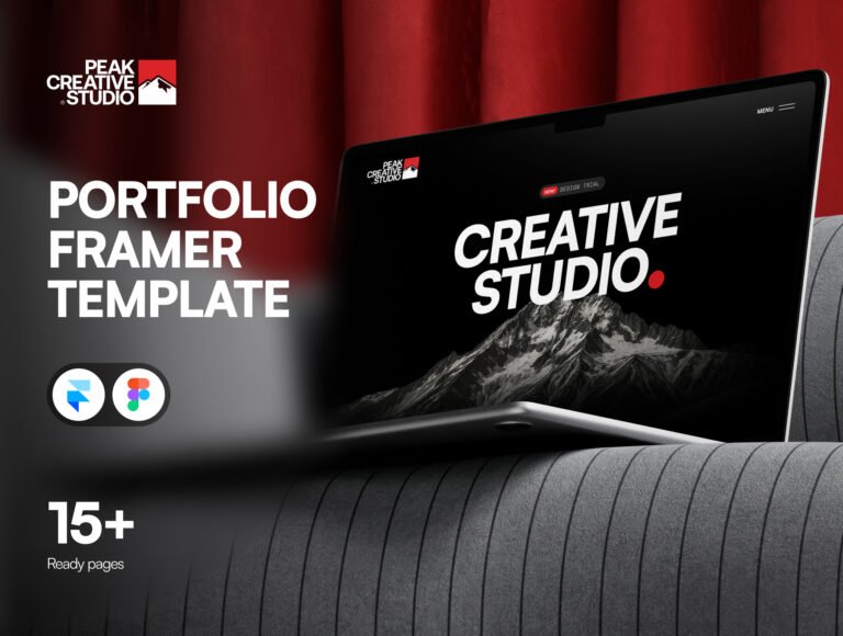 Peak Studio - Bold Creative Agency Framer Template