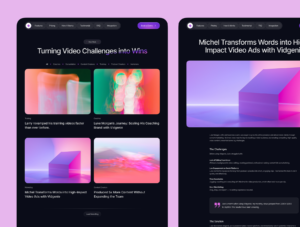 Video Editor SaaS Framer Website Templatee