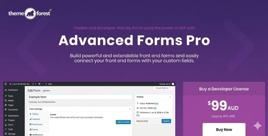Advanced Forms Pro for ACF GPL License v1.9.3.8 – WordPress Forms Plugin