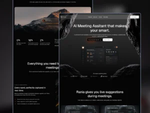 Rania — AI Meeting Assistant Framer Template