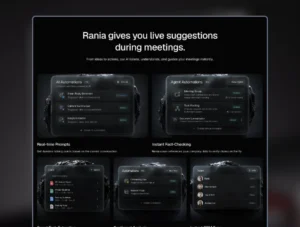 Rania — AI Meeting Assistant Framer Template