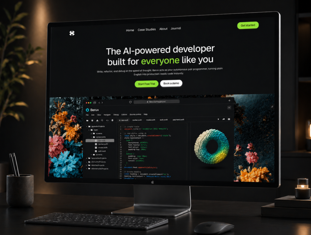 Berux - Developer SaaS & AI Tool Framer Template