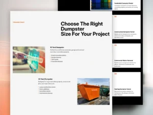 Dumpster - Professional Waste Removall Rental Figma & Framer Template