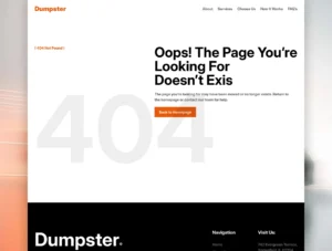 Dumpster - Professional Waste Removall Rental Figma & Framer Template