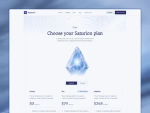 Saturion — AI Automation Agency Framer Templatee