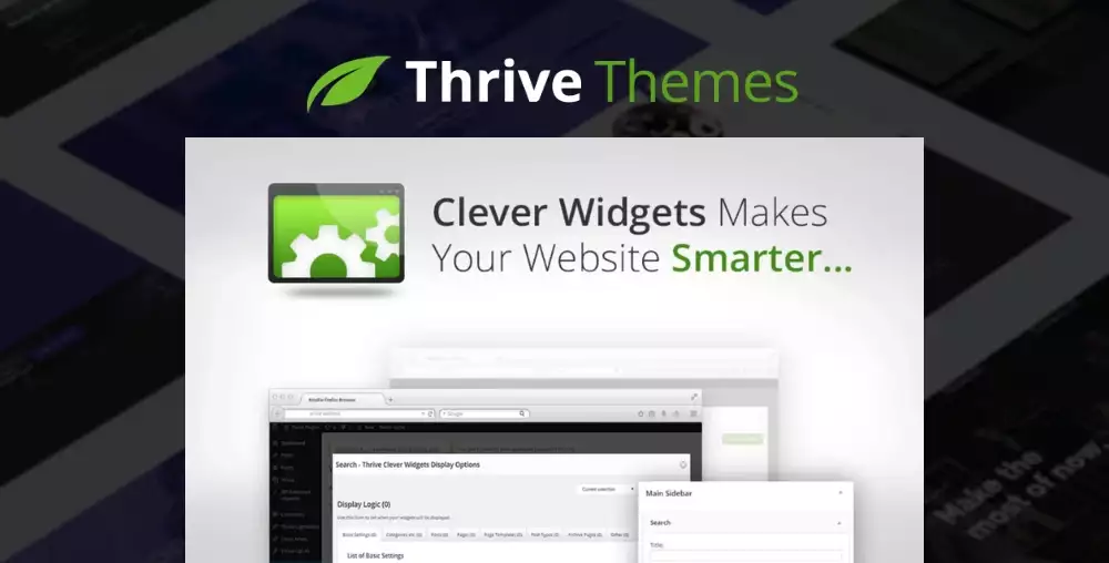 Thrive Clever Widgets 2.9.1 – Smart Widget Visibility & Sidebar Targeting Plugin for WordPress