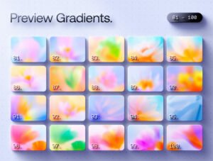 100 Fleurox Gradients Collection