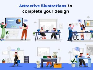 100+ Premium Office Illustration