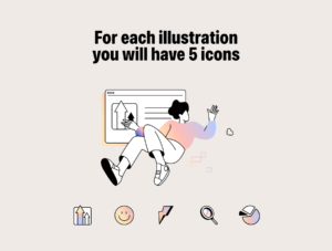 12 Business illustrations + icons