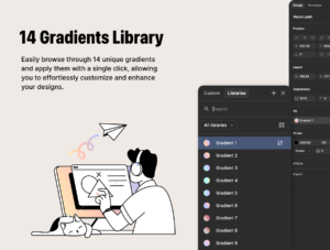 12 Business illustrations + icons