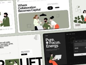 12 Office life illustration pack