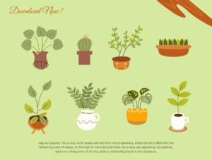 15 Simple Houseplant Element Illustrations