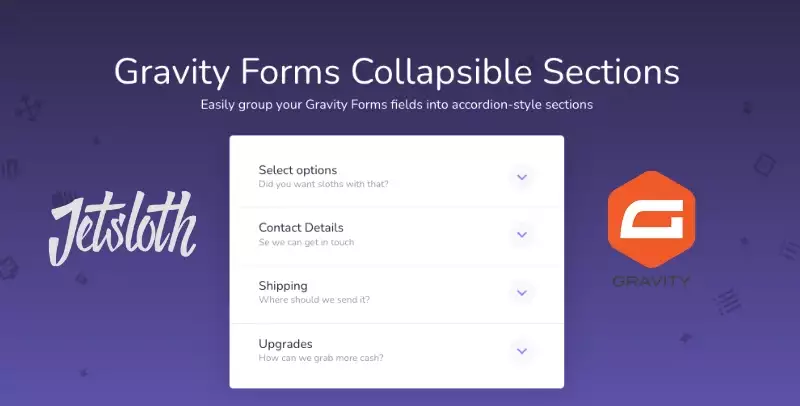 JetSloth Gravity Forms Collapsible Sections – Accordion Form UX Plugin