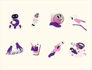 19 Tech vector illustrations for Web & Apps