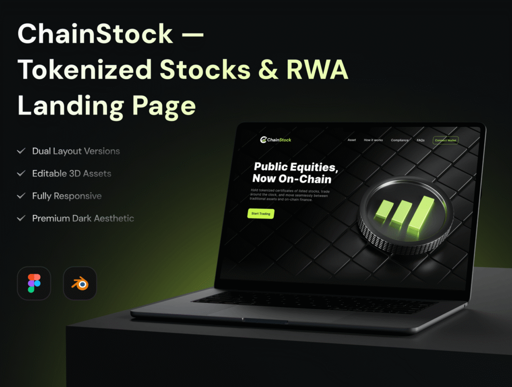 Chainstock – Tokenized Stocks & RWA Landing Page Template