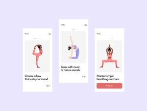 24 Yoga illustrations by Emote