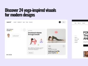 24 Yoga illustrations by Emote