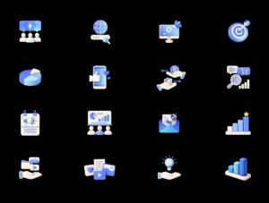 Marketing 3D Icon Set – Premium Digital Marketing & Advertising 3D Icons