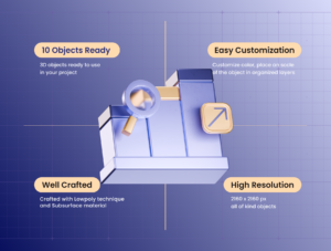 Business Dashboard 3D Icon – Premium SaaS Asset