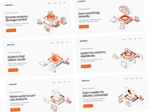 35 Cloud and Analytics Isometric Illustration