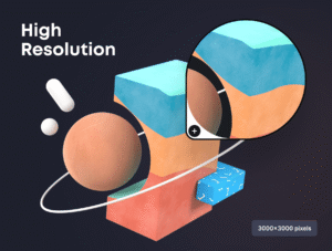 3D Abstract Compositions