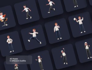 3D Character Library