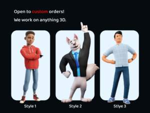 3D Character Mike back to school/university Figma UI KIT